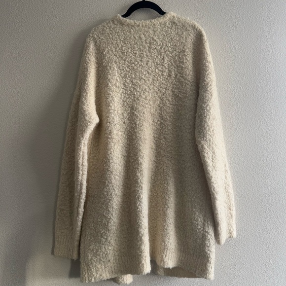 Aritzia Wilfred Free Aronsom Mohair Wool Blend Boucle Longline Cardigan Minimal - Picture 6 of 9